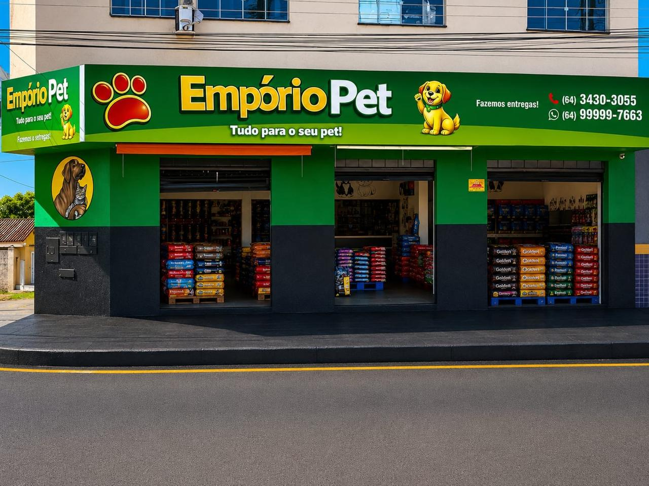 Fachada da Empório Pet em Itumbiara